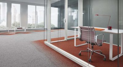 Vinílico + alfombra: ¡la combinación perfecta para espacios corporativos!